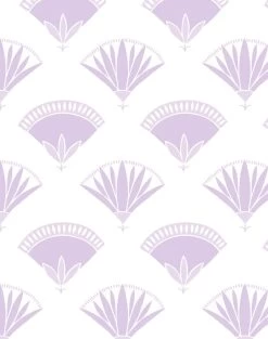 'Lotus Papyrus' Wallpaper By Tea Collection - Lavender -Wall Decoration Store Lotus Papyrus Lavender detail