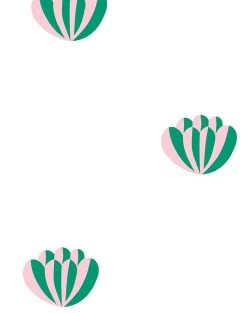 'Lotus' Wallpaper By Clare V. - Emerald / Pink -Wall Decoration Store Lotus Emerald Pink Detail c654dbc1 4622 481a a9b3 e300c35b776c