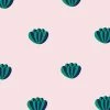 'Lotus' Wallpaper By Clare V. - Navy / Shell 2 'Lotus' Wallpaper By Clare V. - Navy / Shell -Wall Decoration Store Lotus Navy Shell Product 60790c27 1493 4796 8e99 41a9f6b9fc3b