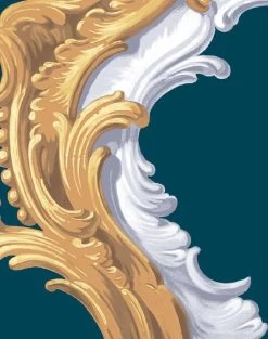 'Louie Whoey' Wallpaper By Wallshoppe - Indigo -Wall Decoration Store LouieWhoey forweb detail indigo 4e5b10a3 0dfa 4f17 8a67 927987572044