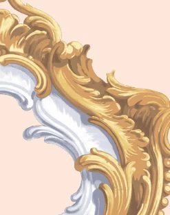 'Louie Whoey' Wallpaper By Wallshoppe - Peach -Wall Decoration Store LouieWhoey forweb detail peach ada1ebfc 2ea8 4a36 b827 1018e2f72f90