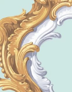 'Louie Whoey' Wallpaper By Wallshoppe - Seafoam -Wall Decoration Store LouieWhoey forweb detail seafoam 8e9e2131 27c3 4e85 bde1 95e2dd7dd7d6