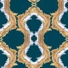 'Louie Whoey' Wallpaper By Wallshoppe - Indigo