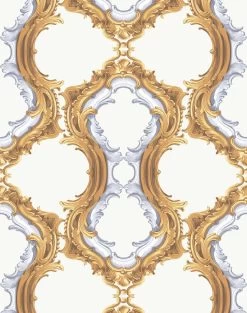 'Louie Whoey' Wallpaper By Wallshoppe - Ivory