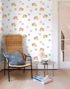 'Macarons' Wallpaper By Nathan Turner - White -Wall Decoration Store Macarons RS white 6d00c4b2 8d24 455a 9150 cf90bcc1dd08