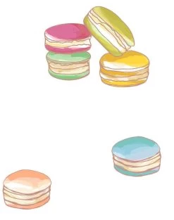 'Macarons' Wallpaper By Nathan Turner - White -Wall Decoration Store Macarons white detail ef64b4bc d3fe 48ab 9b53 d6e9890774ae