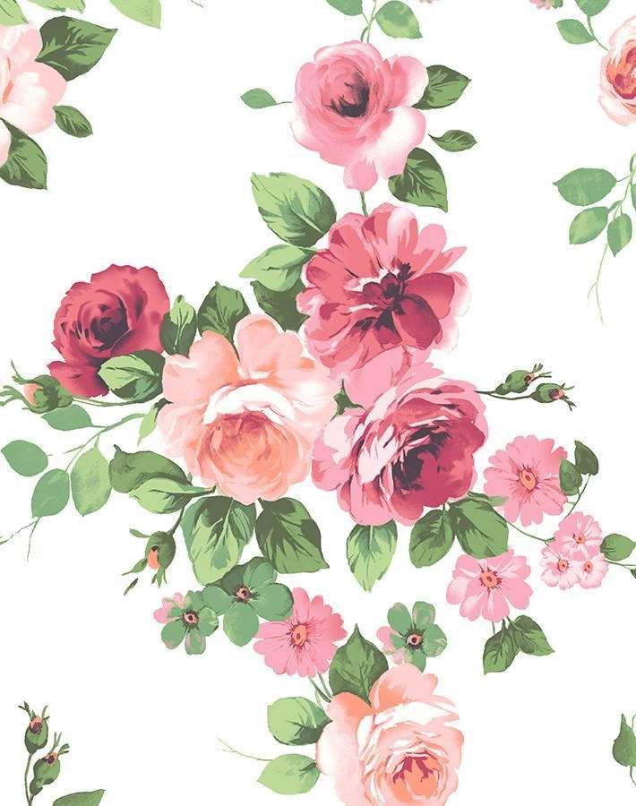 'Maggie May' Wallpaper By Wallshoppe - Pink 5 'Maggie May' Wallpaper By Wallshoppe - Pink - Image 3