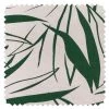 'Fabric By The Yard - Majesty Palm - Green On Raw Canvas -Wall Decoration Store Majesty Palm Green Raw Canvas Detail