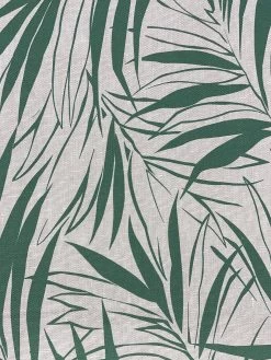 'Fabric By The Yard - Majesty Palm - Green On Linen -Wall Decoration Store Majesty Palm Green on Flax Linen Design 2a13e6a9 1c6d 4160 99c1 0c0af2315c12
