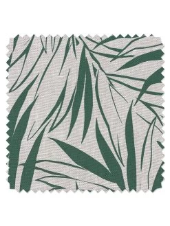 'Fabric By The Yard - Majesty Palm - Green On California Cotton -Wall Decoration Store Majesty Palm Green on Flax Linen Swatch