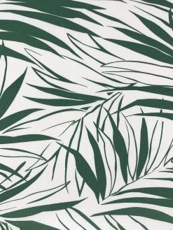 'Fabric By The Yard - Majesty Palm - Green On Hopsack -Wall Decoration Store Majesty Palm Green on Linen Design 395035ee 1400 4258 addd 320149606d27