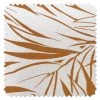 'Fabric By The Yard - Majesty Palm - Terracotta On Raw Canvas -Wall Decoration Store Majesty Palm Terracota Raw Canvas Detail