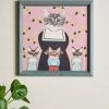 'Mama And Her Babies' By Carly Beck Art Print 2 'Mama And Her Babies' By Carly Beck Art Print -Wall Decoration Store Mama and Kittens by CAB Grasscloth Portrait Rs