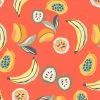 'Mango Papaya' Wallpaper By Tea Collection - Persimmon