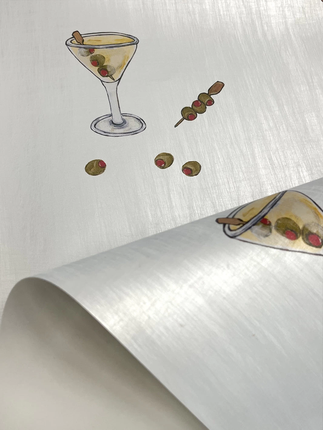 'Martini' Wallpaper By CAB X Carlyle - Matte Silver 5 'Martini' Wallpaper By CAB X Carlyle - Matte Silver - Image 3