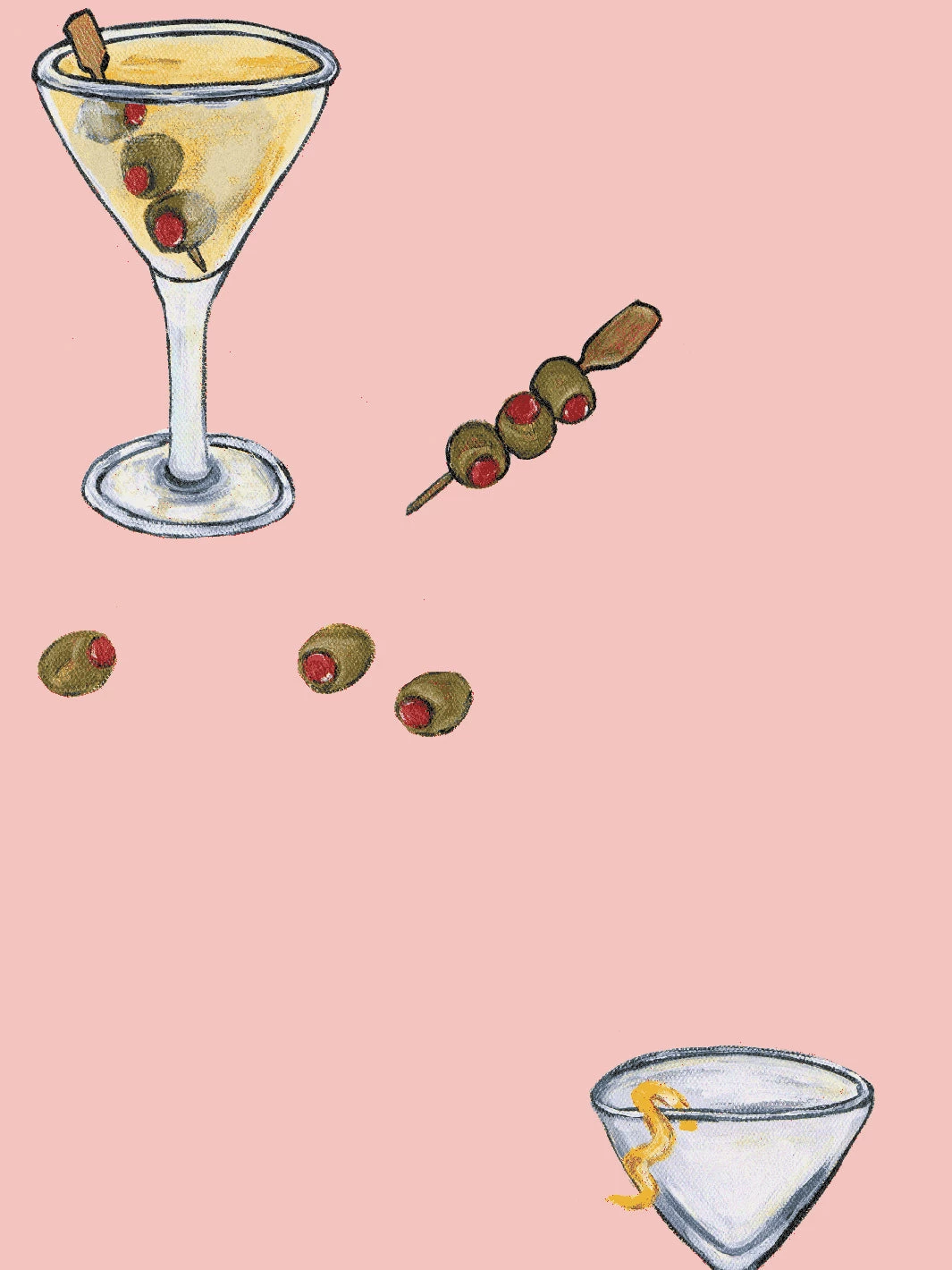 'Martini' Wallpaper By CAB X Carlyle - Pink 5 'Martini' Wallpaper By CAB X Carlyle - Pink - Image 3