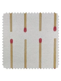 'Fabric By The Yard - Matchstick - Natural On Raw Canvas