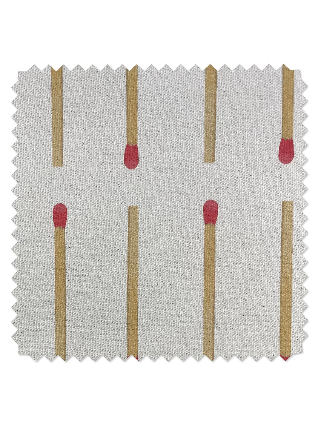 'Fabric By The Yard - Matchstick - Natural On Raw Canvas 3 'Fabric By The Yard - Matchstick - Natural On Raw Canvas