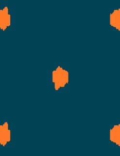 'Medina Dot' Wallpaper By Wallshoppe - Kumquat / Indigo -Wall Decoration Store MedinaDot product IndigoKumquat forWEB detail 03b72a45 edb4 4870 89b6 60280d5be53c