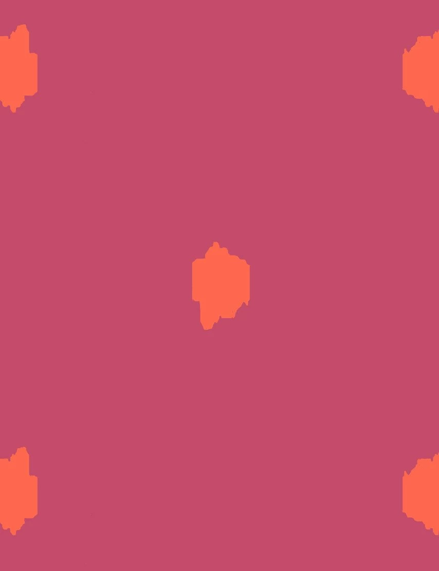 'Medina Dot' Wallpaper By Wallshoppe - Persimmon / Rose 5 'Medina Dot' Wallpaper By Wallshoppe - Persimmon / Rose - Image 3