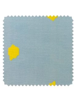 'Fabric By The Yard - Medina Dot - Baby Blue On Linen
