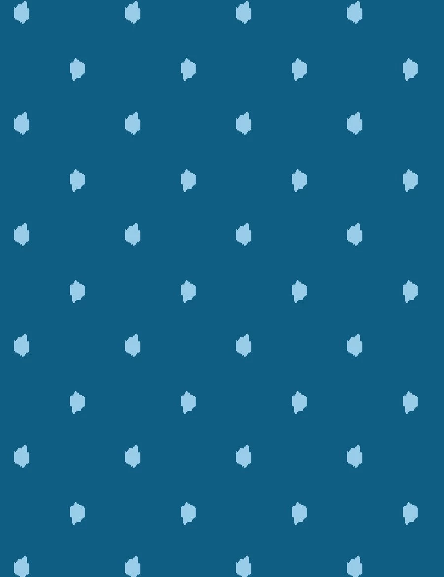 'Medina Dot' Wallpaper By Wallshoppe - Powder Blue / Cadet Blue 6 'Medina Dot' Wallpaper By Wallshoppe - Powder Blue / Cadet Blue - Image 4