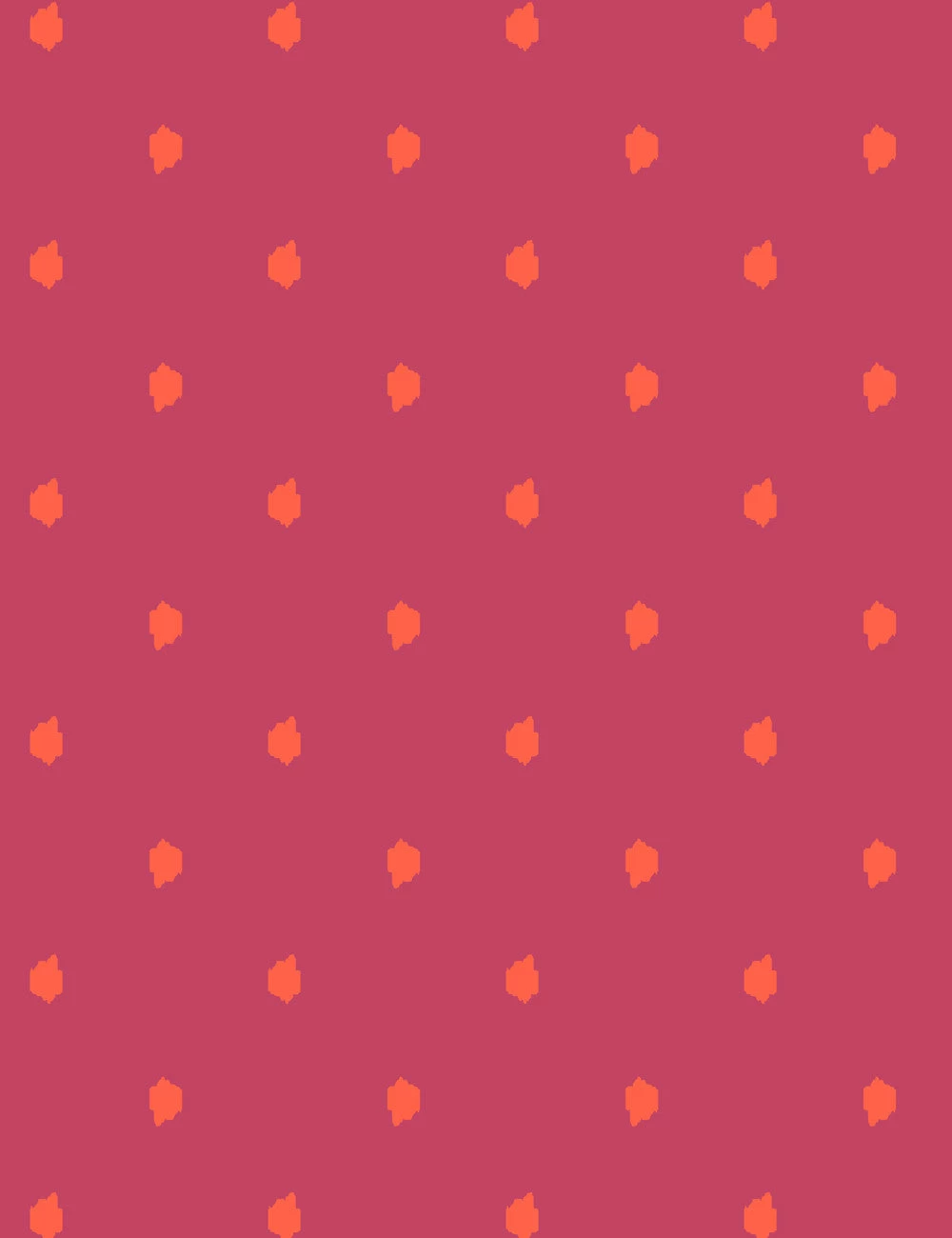 'Medina Dot' Wallpaper By Wallshoppe - Persimmon / Rose 3 'Medina Dot' Wallpaper By Wallshoppe - Persimmon / Rose