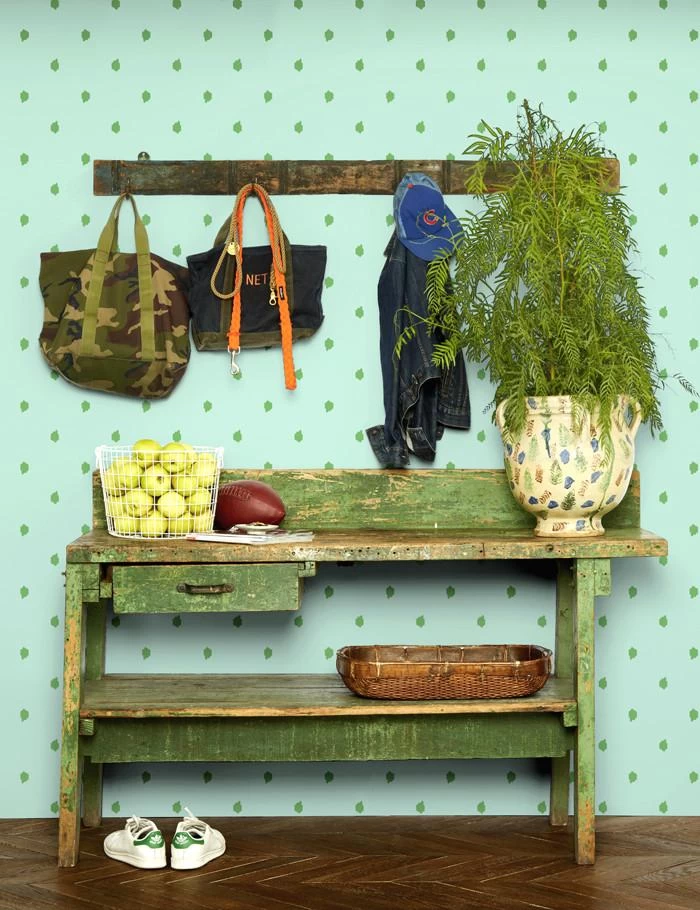 'Medina Dot' Wallpaper By Wallshoppe - Aloe / Mint 4 'Medina Dot' Wallpaper By Wallshoppe - Aloe / Mint - Image 2