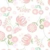'Mediterranean Floral' Wallpaper By Tea Collection - Pink 2 'Mediterranean Floral' Wallpaper By Tea Collection - Pink -Wall Decoration Store Mediterranean Floral Pink design