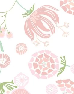 'Mediterranean Floral' Wallpaper By Tea Collection - Pink 7 'Mediterranean Floral' Wallpaper By Tea Collection - Pink -Wall Decoration Store Mediterranean Floral Pink detail