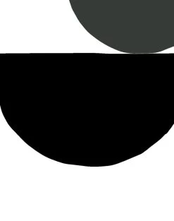 'Mid-Century Dots' Wallpaper By Clare V.- Charcoal / Pink -Wall Decoration Store Midcentury Dots by Clare V Charcoal Pink detail