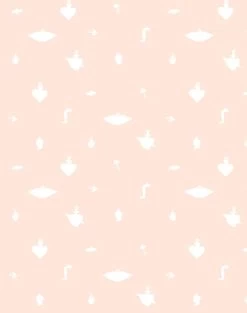 'Large Milagros' Wallpaper By Clare V. - Blush