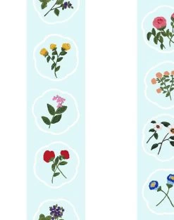 'Montaigne Stripe' Wallpaper By Carly Beck - Blue Tint