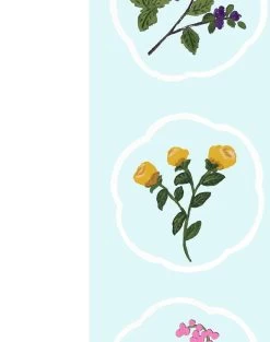 'Montaigne Stripe' Wallpaper By Carly Beck - Blue Tint -Wall Decoration Store Montaigne Stripe BlueTint detail 1f50ff08 8048 4f63 ab42 5f8523471e42