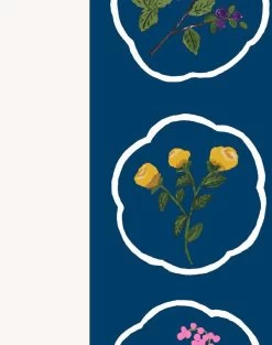 'Montaigne Stripe' Wallpaper By Carly Beck - Deep Navy -Wall Decoration Store Montaigne Stripe Deep Navy detail 17138469 249e 4772 b91b 77ec5a9ebc23