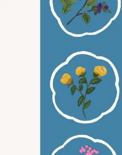 'Montaigne Stripe' Wallpaper By Carly Beck - Lapis -Wall Decoration Store Montaigne Stripe Lapis detail 1011d381 7336 4b0a a2ca e99a86523c23