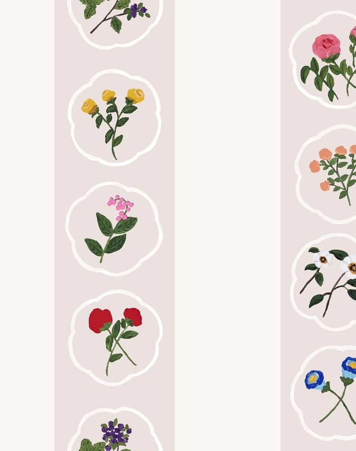 'Montaigne Stripe' Wallpaper By Carly Beck - Oyster 3 'Montaigne Stripe' Wallpaper By Carly Beck - Oyster