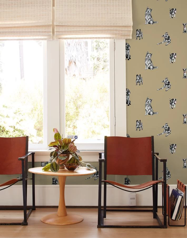 'Mutts' Wallpaper By Nathan Turner - Burlap 4 'Mutts' Wallpaper By Nathan Turner - Burlap - Image 2