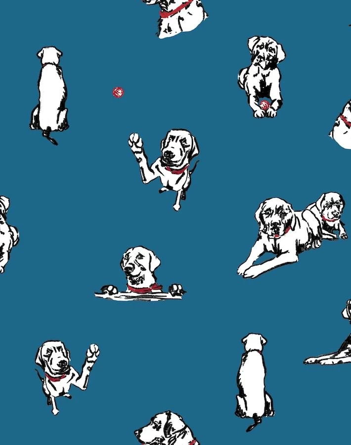 'Nacho Toile' Wallpaper By Nathan Turner - Cadet Blue 3 'Nacho Toile' Wallpaper By Nathan Turner - Cadet Blue