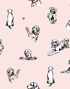 'Nacho Toile' Wallpaper By Nathan Turner - Pink