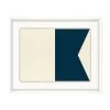 'Nautical Flag Textile 1' On Canvas By Nathan Turner Framed Art -Wall Decoration Store Nautical Flag Textile A Design