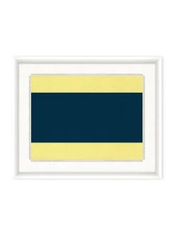 'Nautical Flag Textile 4' On Canvas By Nathan Turner Framed Art