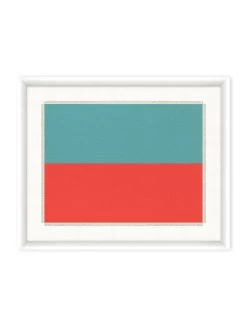 'Nautical Flag Textile 5' On Canvas By Nathan Turner Framed Art