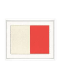 'Nautical Flag Textile 8' On Canvas By Nathan Turner Framed Art
