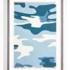 'Navy Blue Camo' Framed Art By Nathan Turner