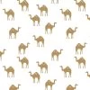 'Oasis Camels' Wallpaper By Tea Collection - White 2 'Oasis Camels' Wallpaper By Tea Collection - White -Wall Decoration Store Oasis Camels white design