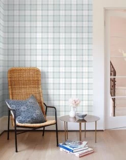 'Oban Plaid' Wallpaper By Wallshoppe - Fog -Wall Decoration Store ObanPlaid RS fog 12ff695e fe4f 4e62 9159 4fba264c9b07