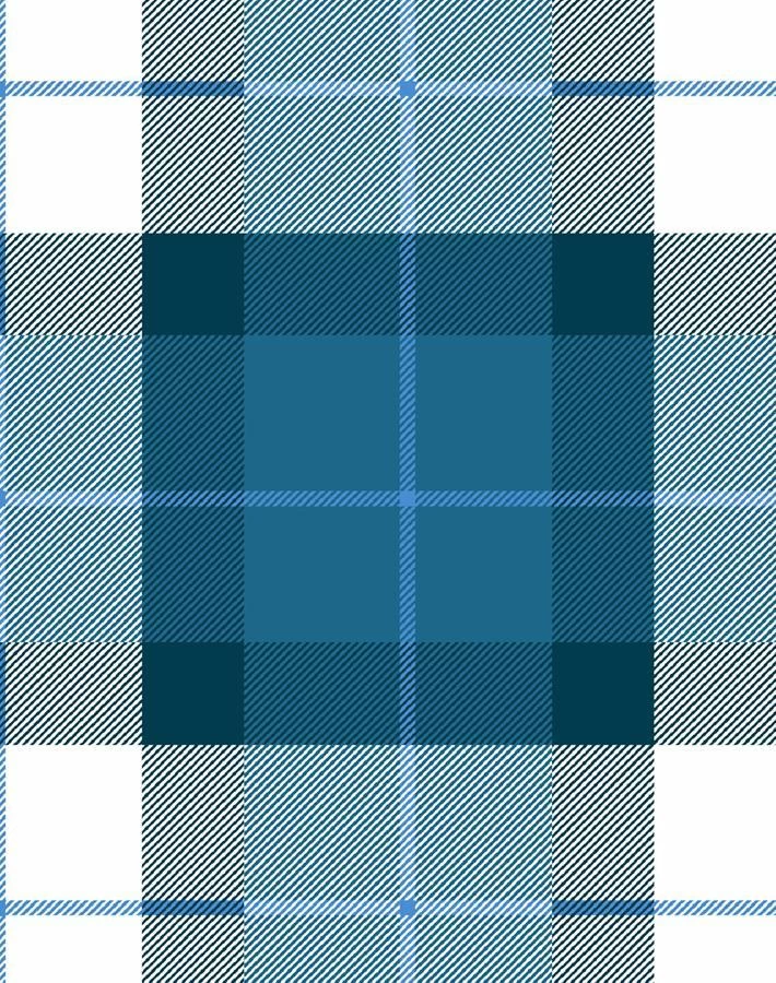 'Oban Plaid' Wallpaper By Wallshoppe - Cadet Blue 5 'Oban Plaid' Wallpaper By Wallshoppe - Cadet Blue - Image 3