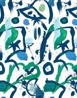 'El Quijote' Wallpaper By Chris Benz - Multi / Blue / Green -Wall Decoration Store Ode 4 greenblue 2 31097945 1679 40e6 9641 740dee456427