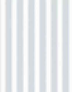 'Ojai Stripe' Wallpaper By Wallshoppe - Silver